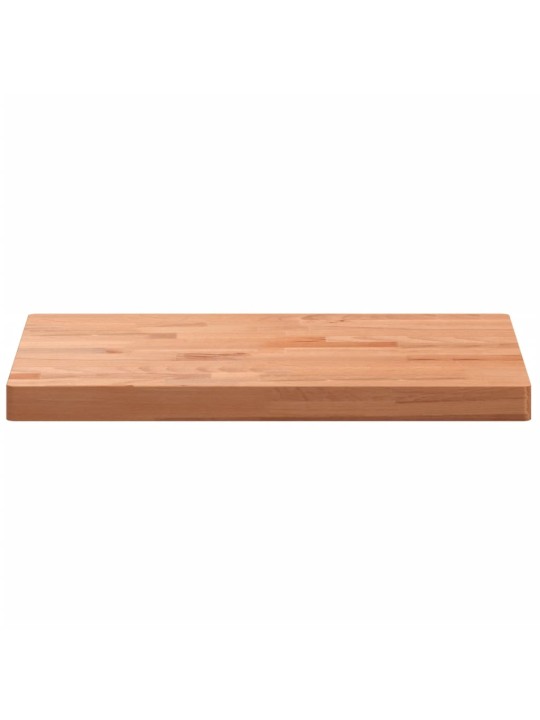 Stolní deska 80 x 40 x 4 cm obdélníková masivní bukové dřevo