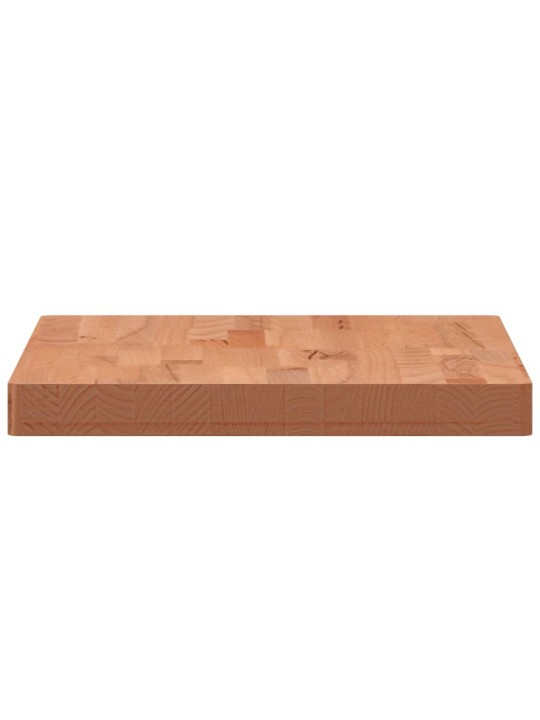 Stolní deska 80 x 40 x 4 cm obdélníková masivní bukové dřevo