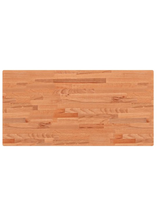 Stolní deska 100 x 50 x 4 cm obdélníková masivní bukové dřevo
