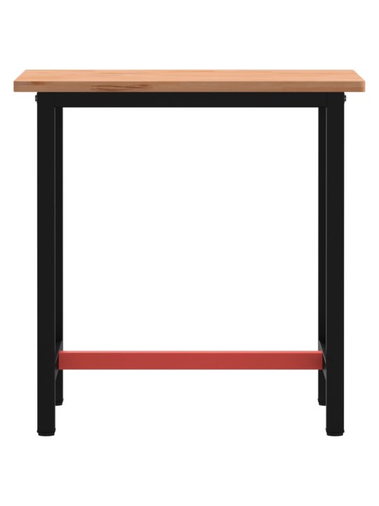 Pracovní stůl 80 x 55 x 81,5 cm masivní bukové dřevo a kov
