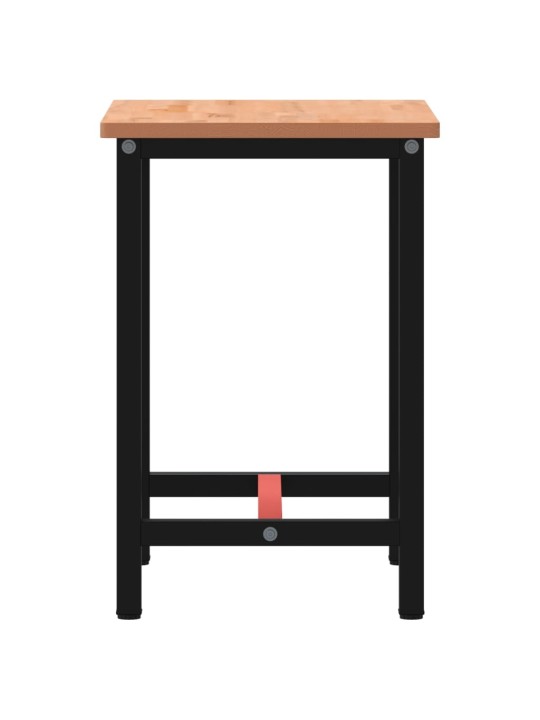 Pracovní stůl 80 x 55 x 81,5 cm masivní bukové dřevo a kov
