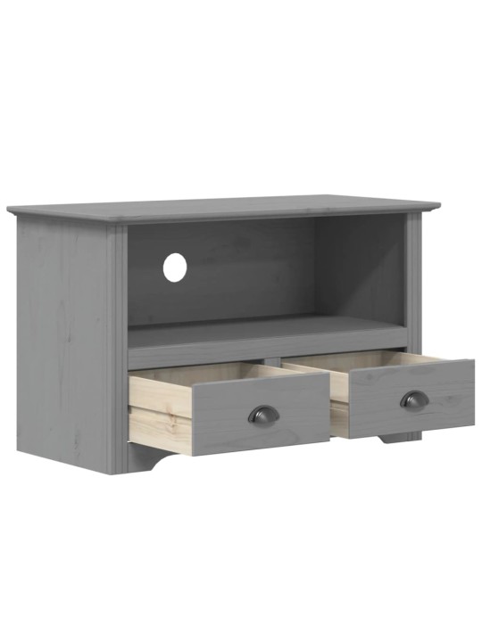 TV stolek se 2 zásuvkami BODO šedý 91,5x44,5x56 cm borovice