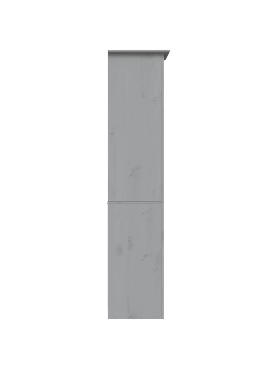 Knihovna BODO šedá 82x40x173 cm masivní borovice 5patrová