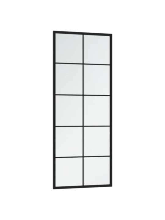 Nástěnná zrcadla 2 ks černá 100 x 40 cm kov