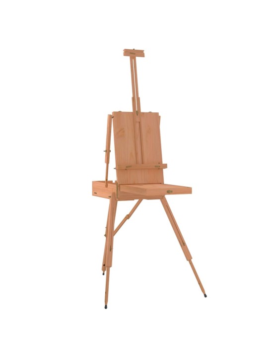 Malířský stojan 81 x 121 x 173 cm masivní bukové dřevo