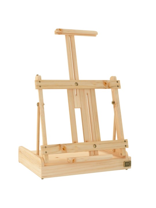 Stolní malířský stojan se zásuvkou 41,5x37x12 cm masivní buk