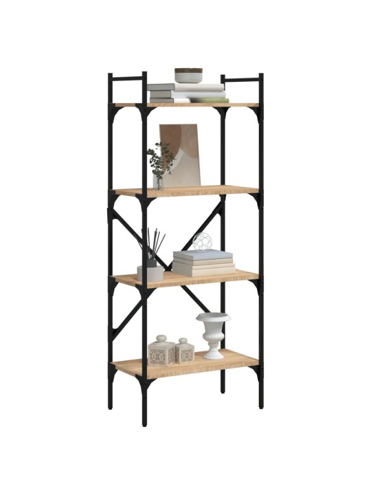 Knihovna se 4 policemi dub sonoma 56 x 31,5 x 138,5 cm kompozit
