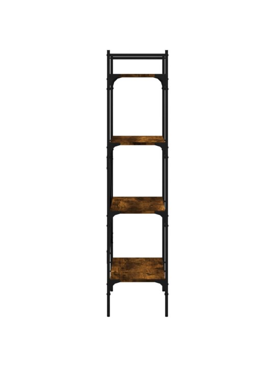Knihovna se 4 policemi kouřový dub 56x31,5x138,5 cm kompozit