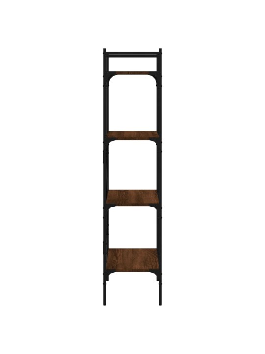 Knihovna se 4 policemi hnědý dub 56 x 31,5 x 138,5 cm kompozit