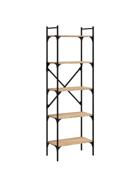 Knihovna s 5 policemi dub sonoma 56 x 31,5 x 174 cm kompozit