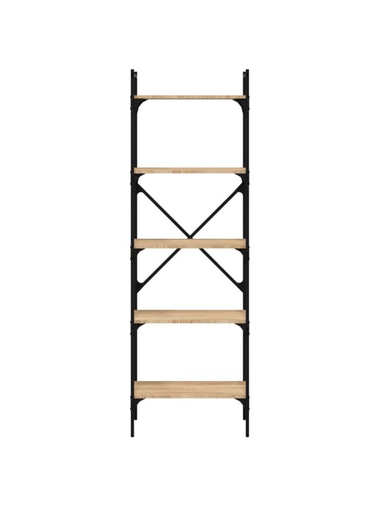Knihovna s 5 policemi dub sonoma 56 x 31,5 x 174 cm kompozit
