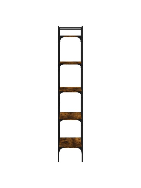 Knihovna s 5 policemi kouřový dub 56 x 31,5 x 174 cm kompozit