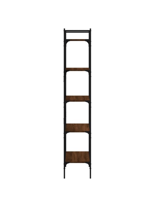 Knihovna s 5 policemi hnědý dub 56 x 31,5 x 174 cm kompozit