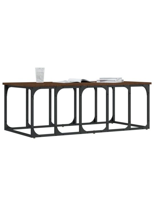 Konferenční stolek hnědý dub 100x50x35,5 cm kompozitní dřevo