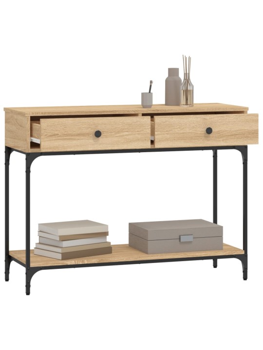 Konzolový stolek dub sonoma 100 x 34,5 x 75 cm kompozitní dřevo