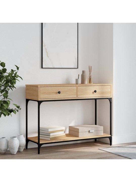 Konzolový stolek dub sonoma 100 x 34,5 x 75 cm kompozitní dřevo