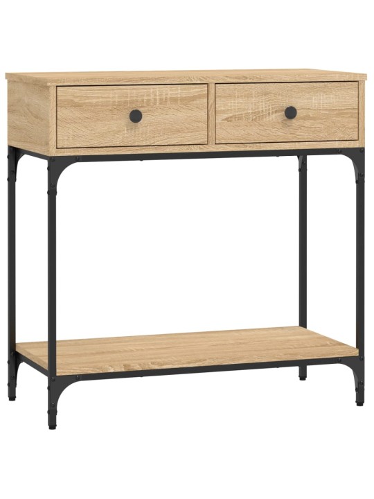 Konzolový stolek dub sonoma 75 x 34,5 x 75 cm kompozitní dřevo