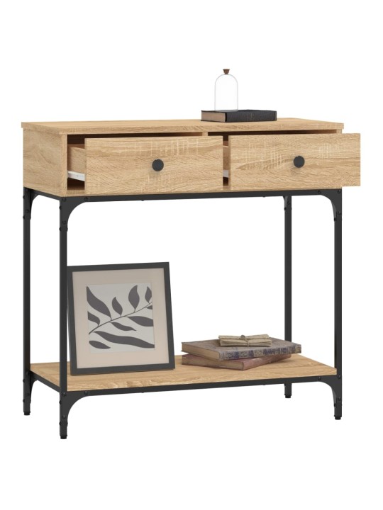 Konzolový stolek dub sonoma 75 x 34,5 x 75 cm kompozitní dřevo