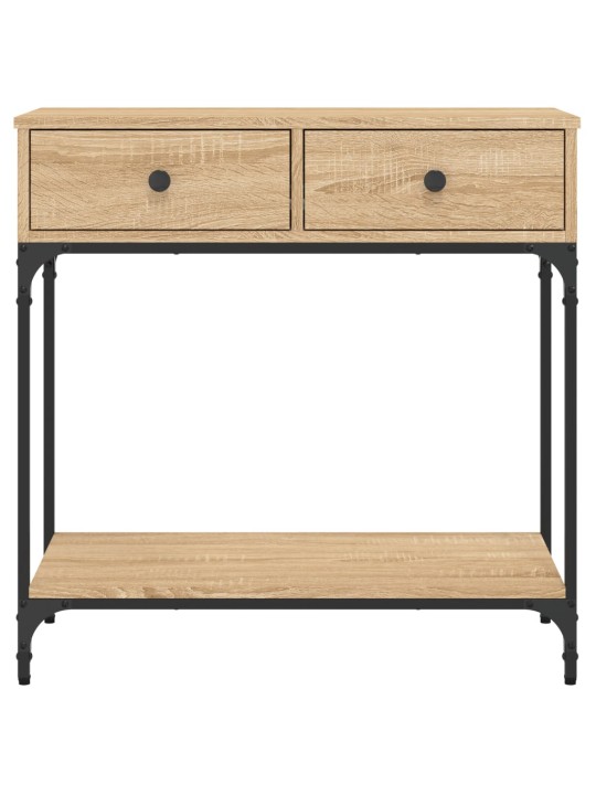 Konzolový stolek dub sonoma 75 x 34,5 x 75 cm kompozitní dřevo