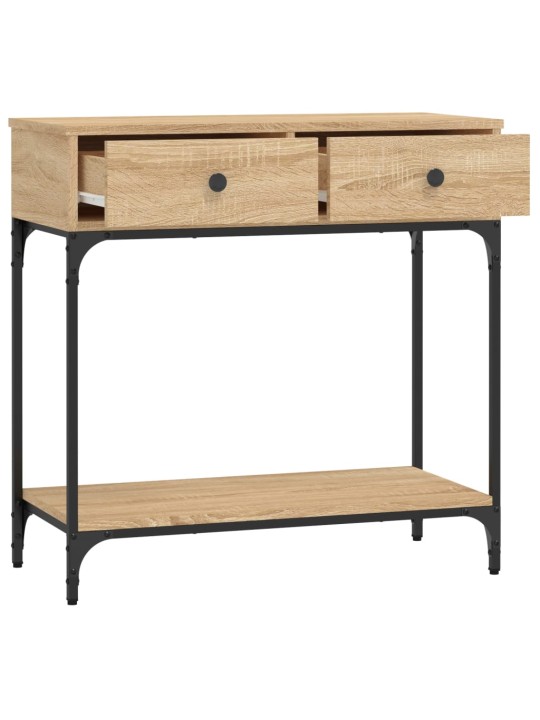 Konzolový stolek dub sonoma 75 x 34,5 x 75 cm kompozitní dřevo