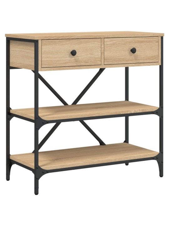 Konzolový stolek dub sonoma 75 x 34,5 x 75 cm kompozitní dřevo