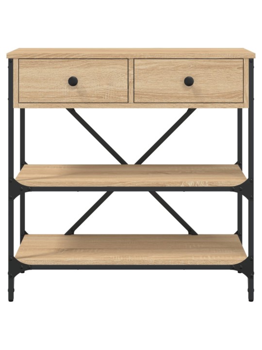 Konzolový stolek dub sonoma 75 x 34,5 x 75 cm kompozitní dřevo
