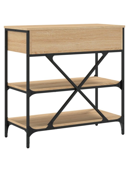 Konzolový stolek dub sonoma 75 x 34,5 x 75 cm kompozitní dřevo