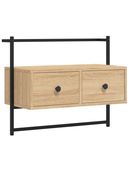 TV skříňka nástěnná dub sonoma 60,5x30x51 cm kompozitní dřevo