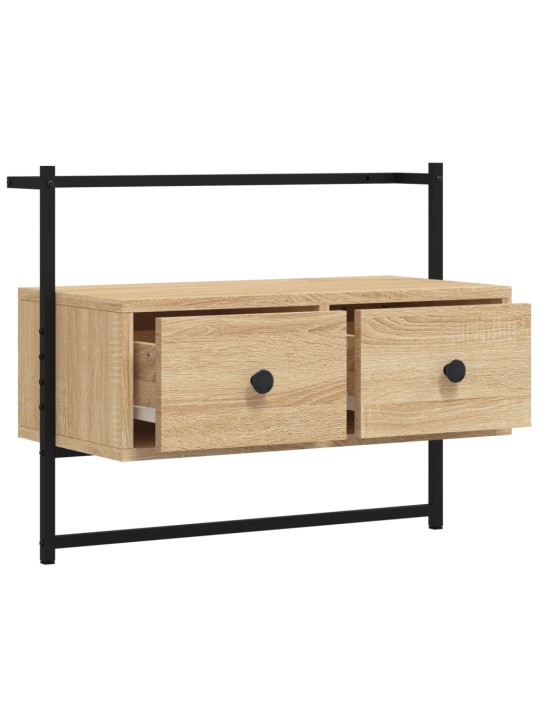TV skříňka nástěnná dub sonoma 60,5x30x51 cm kompozitní dřevo