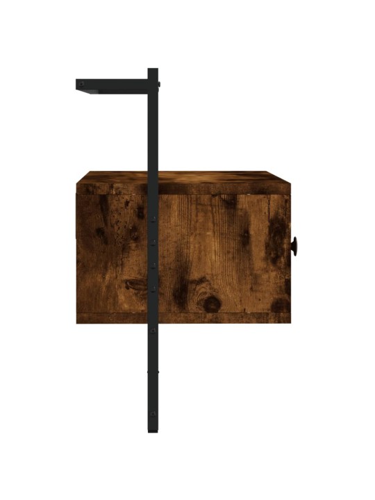 TV skříňka nástěnná kouřový dub 60,5x30x51 cm kompozitní dřevo