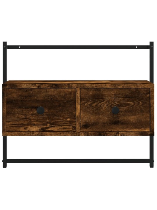 TV skříňka nástěnná kouřový dub 60,5x30x51 cm kompozitní dřevo