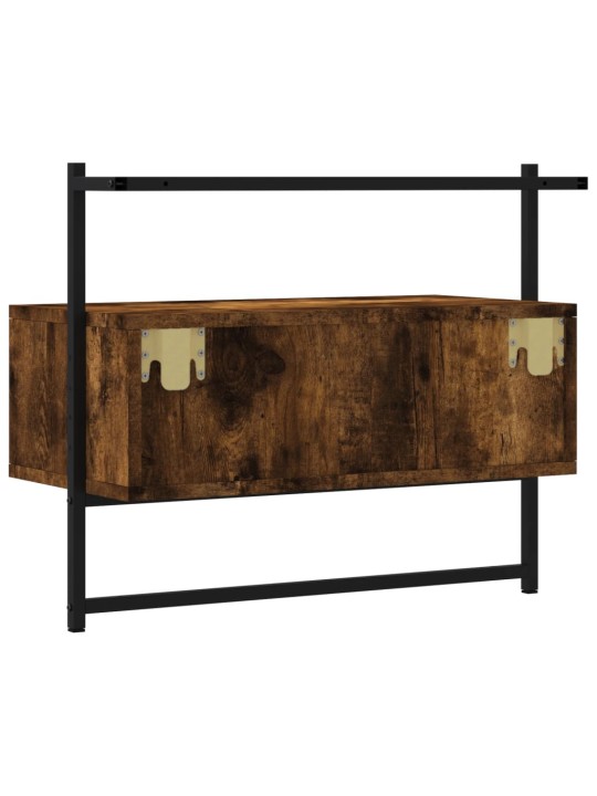 TV skříňka nástěnná kouřový dub 60,5x30x51 cm kompozitní dřevo