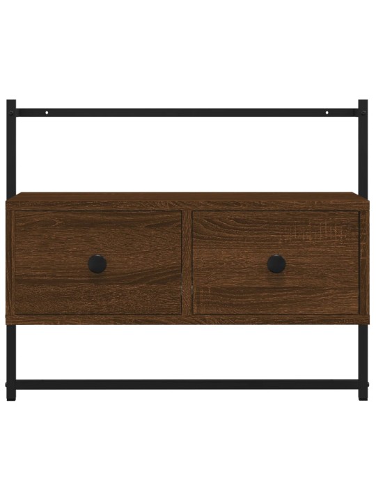 TV skříňka nástěnná hnědý dub 60,5x30x51 cm kompozitní dřevo