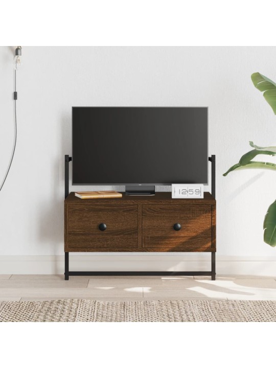 TV skříňka nástěnná hnědý dub 60,5x30x51 cm kompozitní dřevo