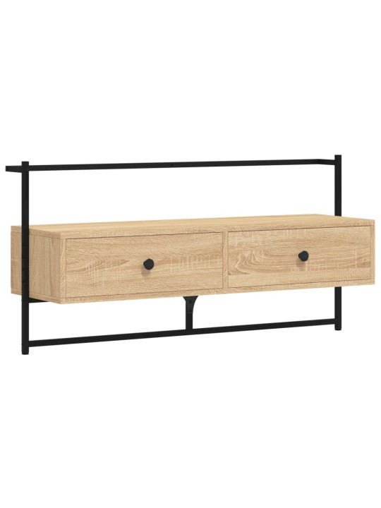 TV skříňka nástěnná dub sonoma 100,5x30x51 cm kompozitní dřevo