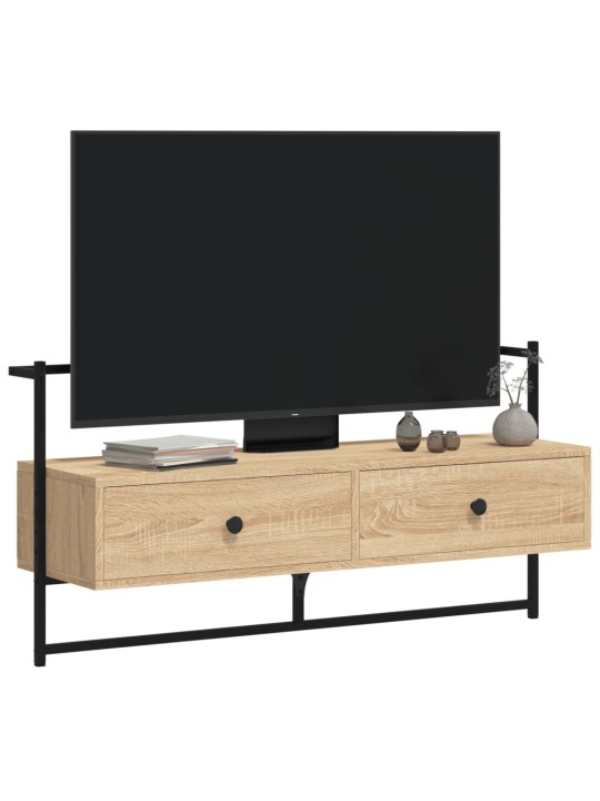 TV skříňka nástěnná dub sonoma 100,5x30x51 cm kompozitní dřevo
