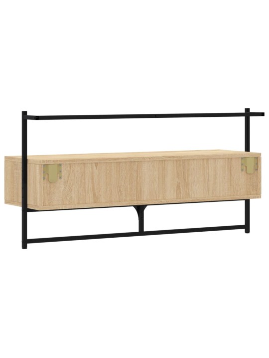 TV skříňka nástěnná dub sonoma 100,5x30x51 cm kompozitní dřevo
