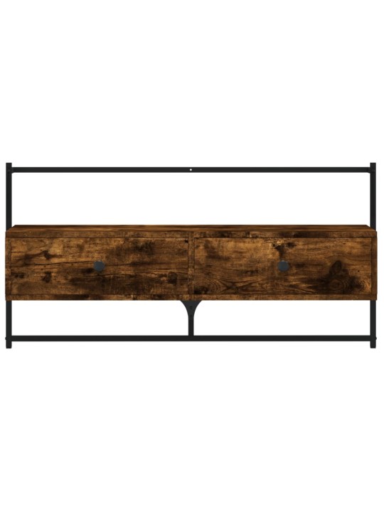 TV skříňka nástěnná kouřový dub 100,5x30x51 cm kompozitní dřevo