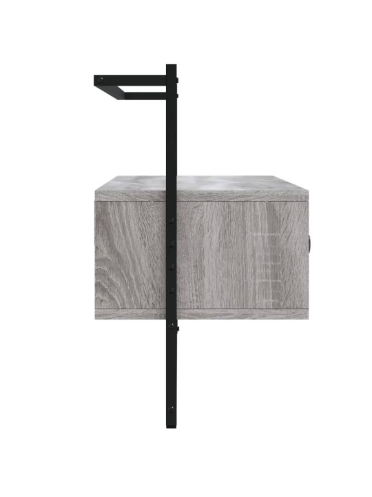 TV skříňka nástěnná šedá sonoma 100,5x30x51 cm kompozitní dřevo