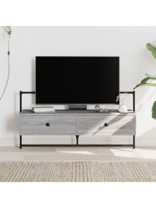 TV skříňka nástěnná šedá sonoma 100,5x30x51 cm kompozitní dřevo