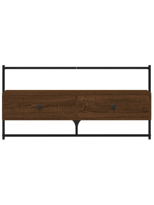 TV skříňka nástěnná hnědý dub 100,5x30x51 cm kompozitní dřevo