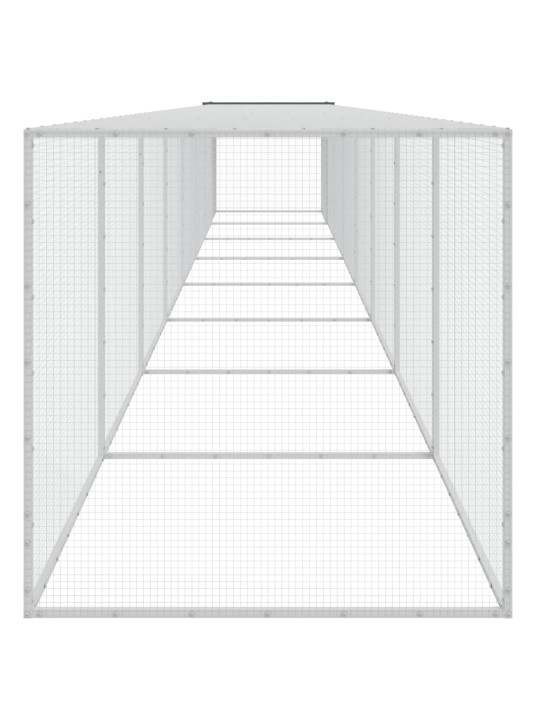 Klec pro kuřata se střechou antracitová 803 x 98 x 90 cm ocel