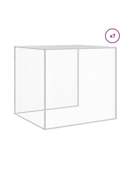 Klec pro kuřata se střechou antracitová 803 x 98 x 90 cm ocel