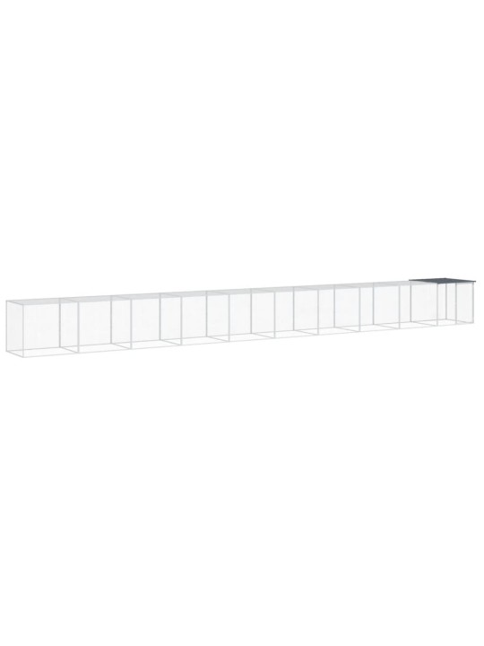 Klec pro kuřata se střechou antracitová 1 003 x 98 x 90 cm ocel