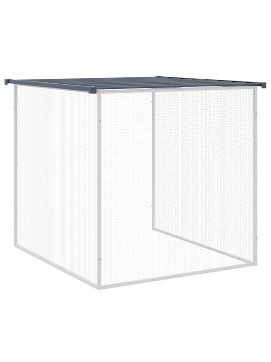 Klec pro kuřata se střechou antracitová 1 003 x 98 x 90 cm ocel