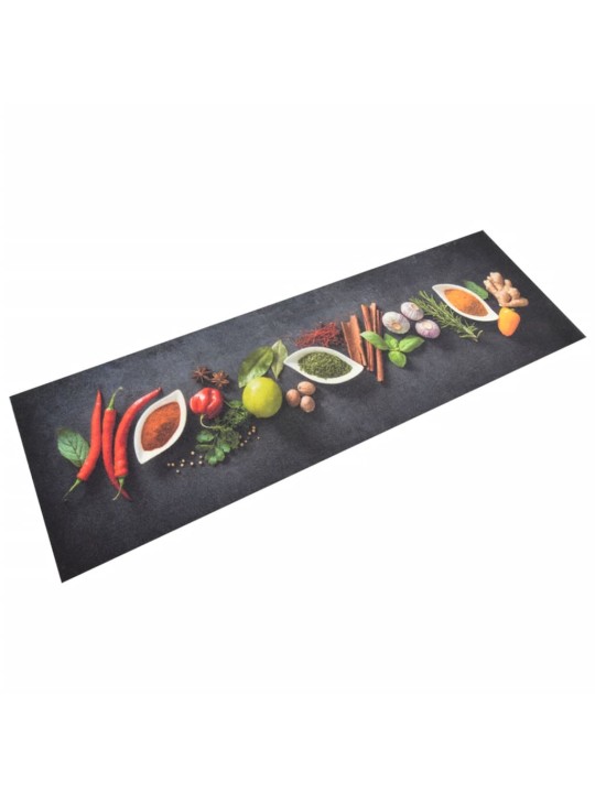 Kuchyňský koberec omyvatelný Koření 60 x 180 cm samet