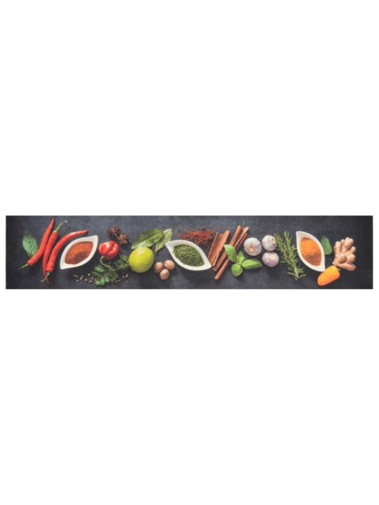 Kuchyňský koberec omyvatelný Koření 60 x 300 cm samet