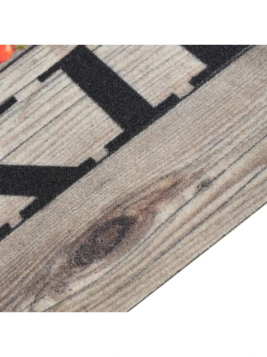 Kuchyňský koberec omyvatelný Vaření šedý 45 x 150 cm samet