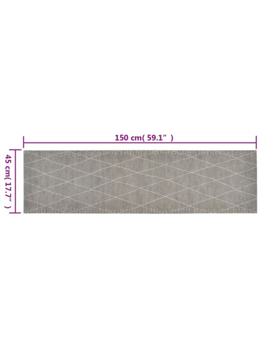 Kuchyňský koberec omyvatelný Kosočtverce 45 x 150 cm samet