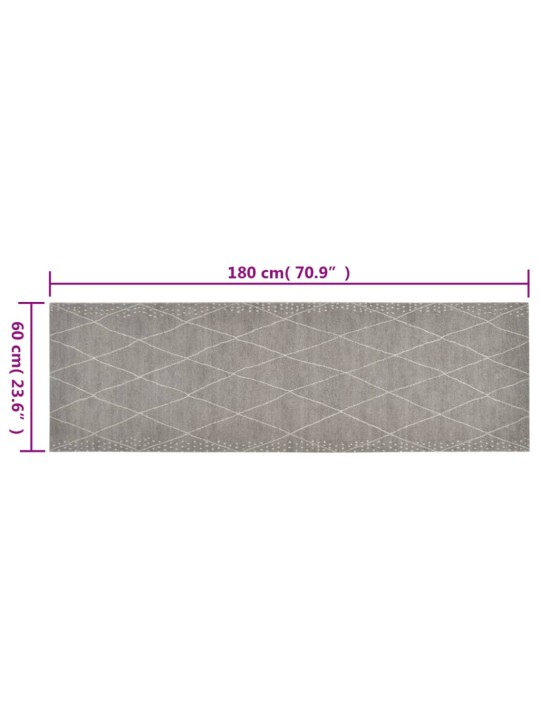 Kuchyňský koberec omyvatelný Kosočtverce 60 x 180 cm samet